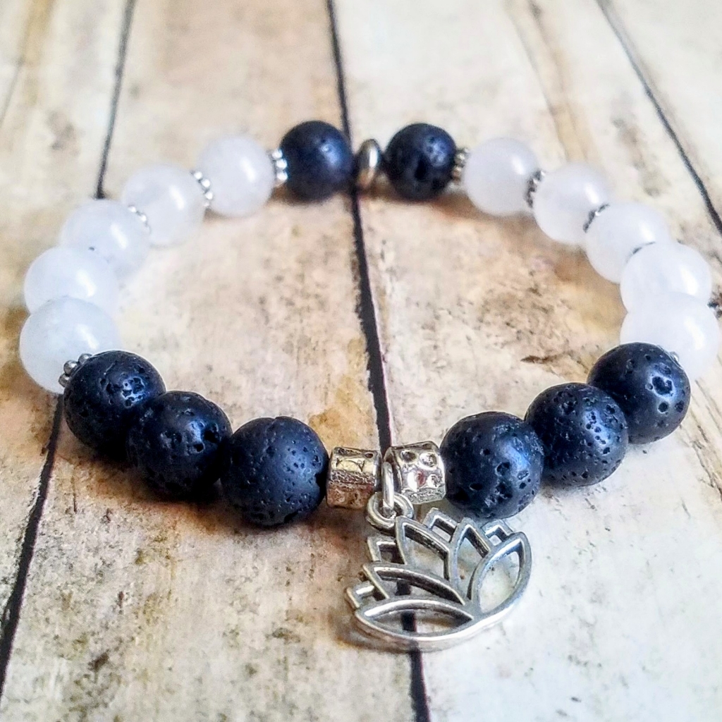 White Jade Diffuser Bracelet